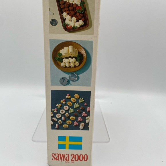 Vintage SAWA 2000 Deluxe Swedish Metal Cookie Gun Decorator Press - Picture 4 of 7